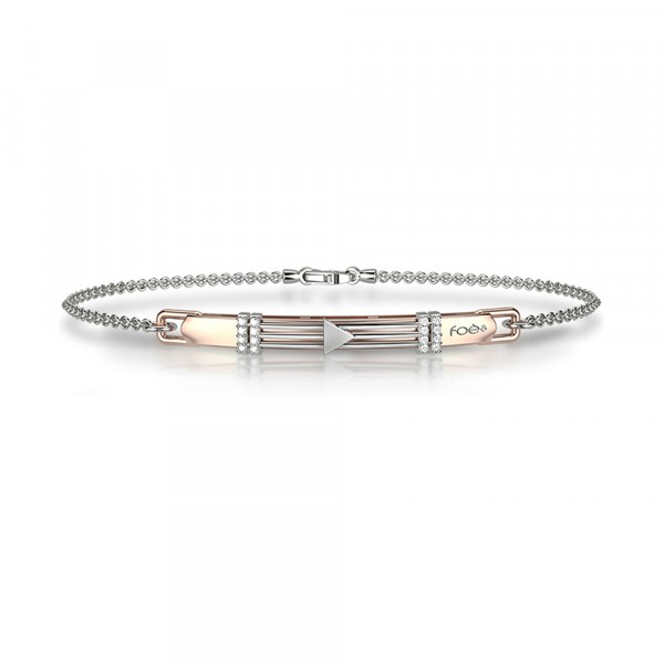 Bracciale in oro 750% con diamanti bianchi