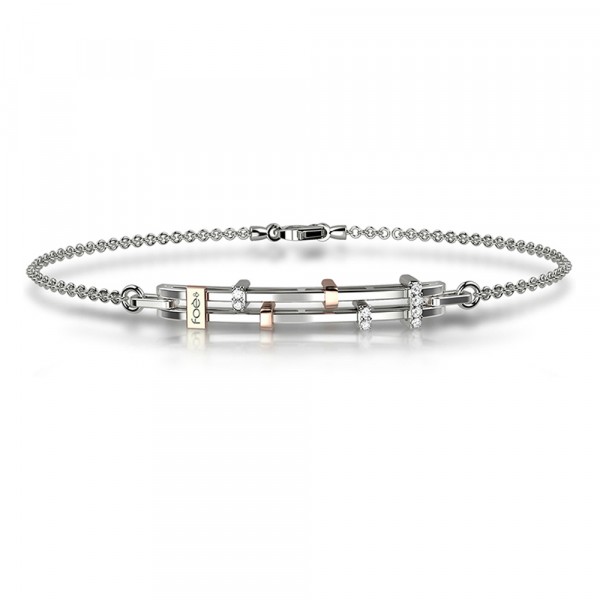 Bracciale in oro 750% con diamanti bianchi