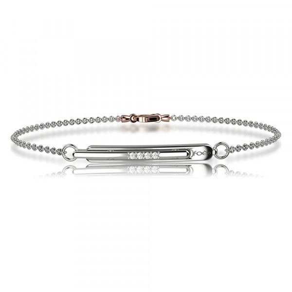 Bracciale in oro 750% con diamanti bianchi