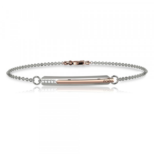 Bracciale in oro 750% con diamanti bianchi
