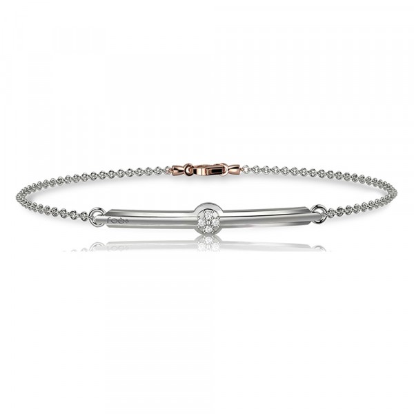 Bracciale in oro 750% con diamanti bianchi