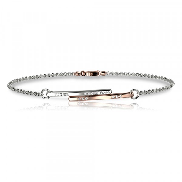 Bracciale in oro 750% con diamanti bianchi