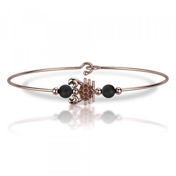 Bracciale in oro 750% con diamanti brown