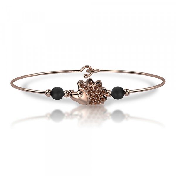 Bracciale in oro 750% con diamanti brown
