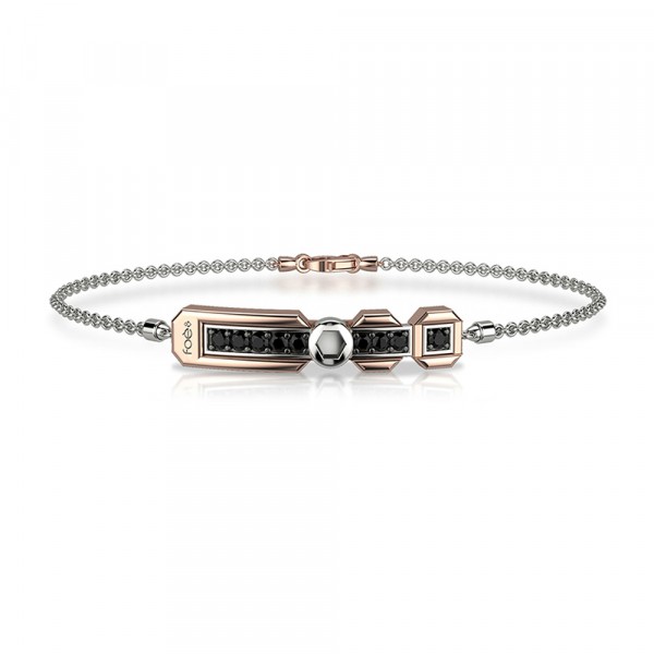 Bracciale in oro 750% con diamanti neri