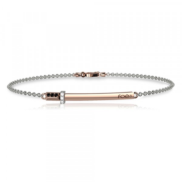 Bracciale in oro 750% con diamanti neri