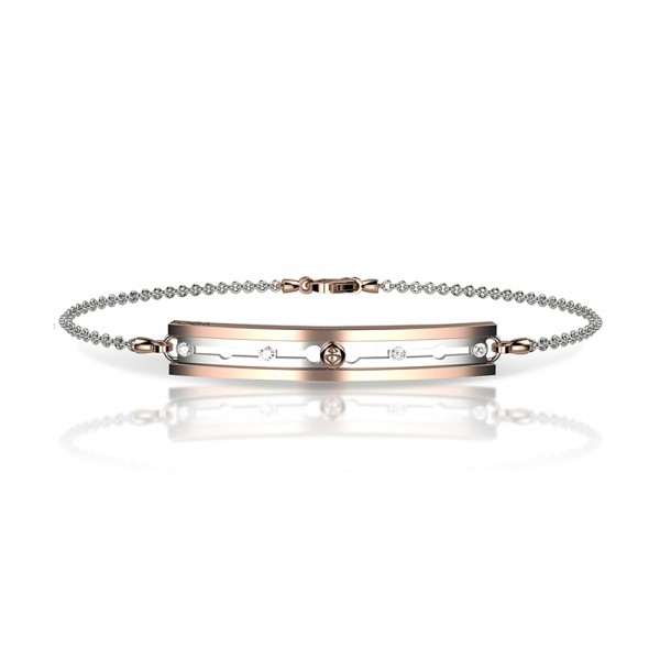 Bracciale in oro 750% con diamanti