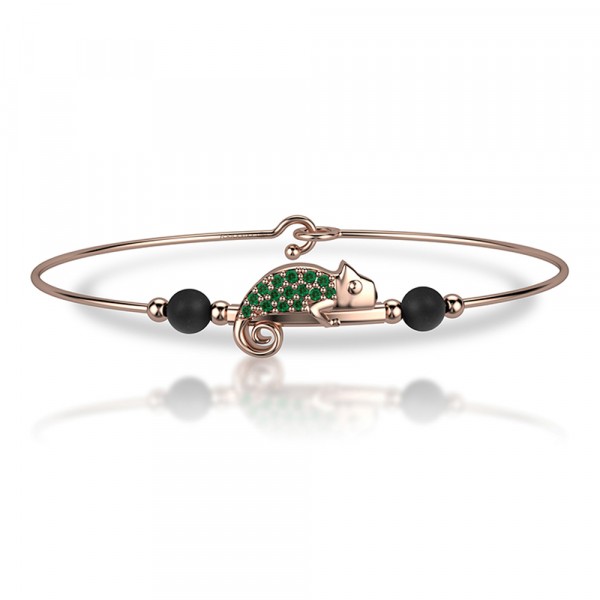 Bracciale in oro 750% con smeraldi