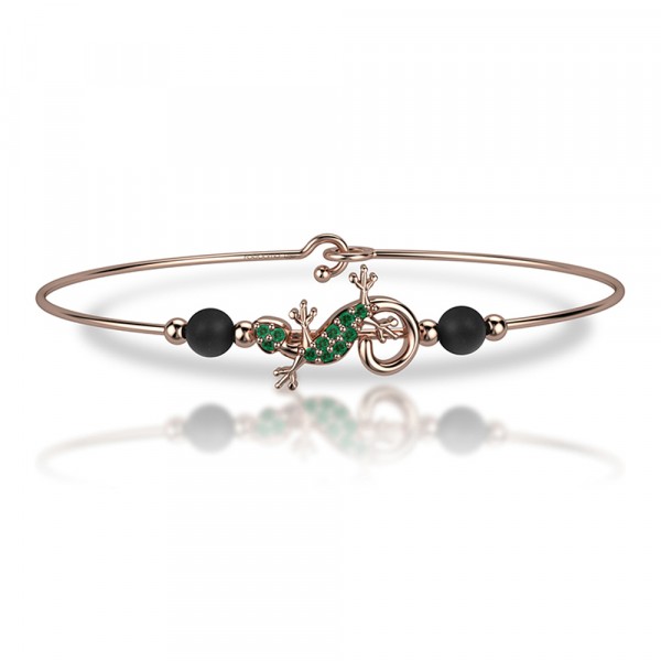 Bracciale in oro 750% con smeraldi