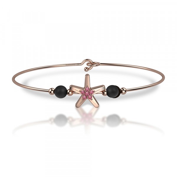 Bracciale in oro 750% con zaffiri rosa