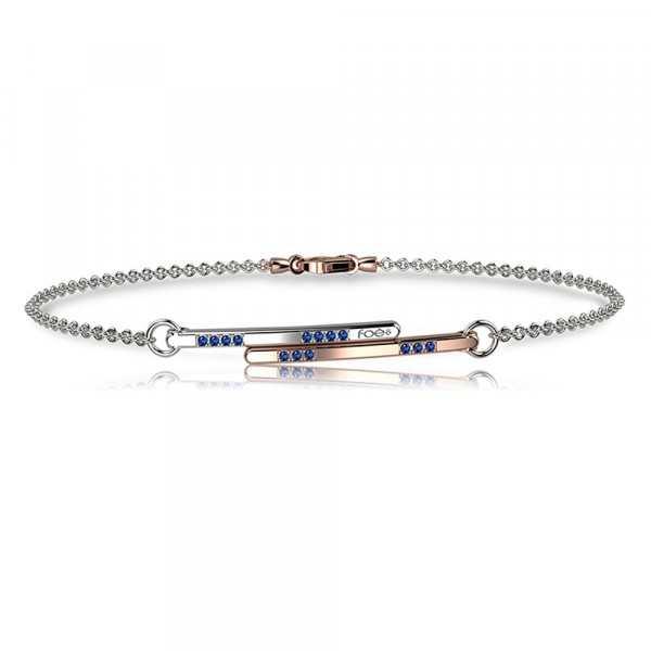 Bracciale in oro 750% con zaffiri