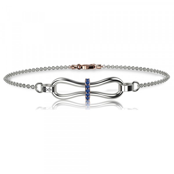 Bracciale in oro 750% con zaffiri