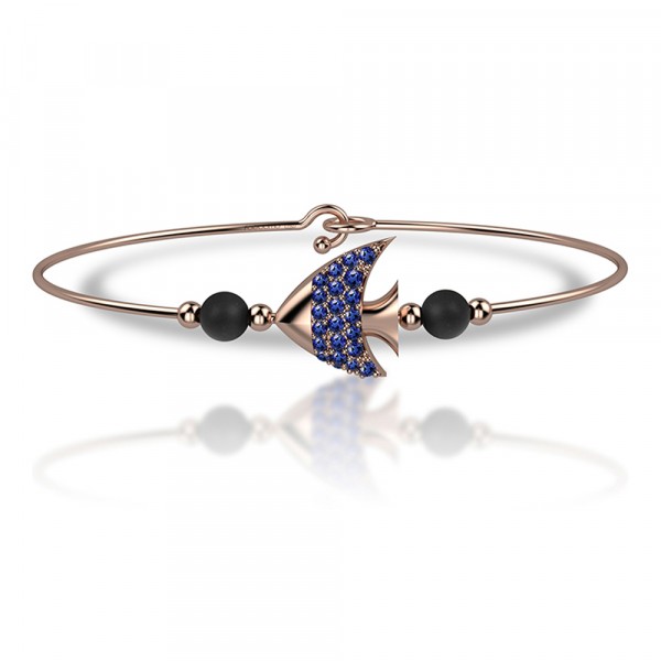 Bracciale in oro 750% con zaffiri
