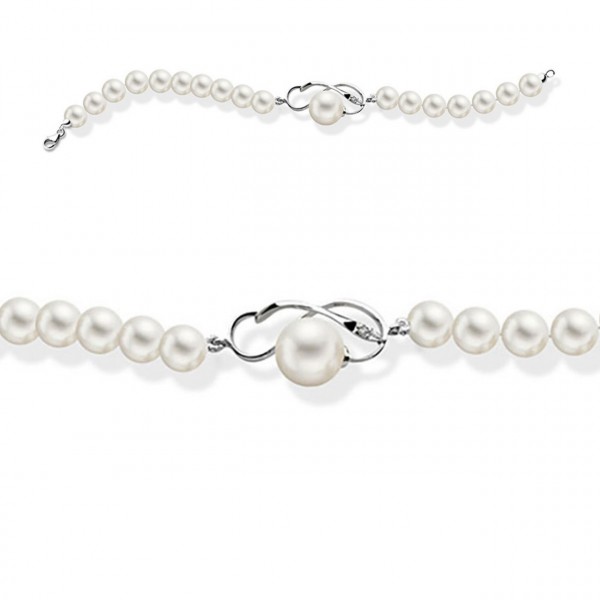 Bracciale perla con oro 750% e diamanti