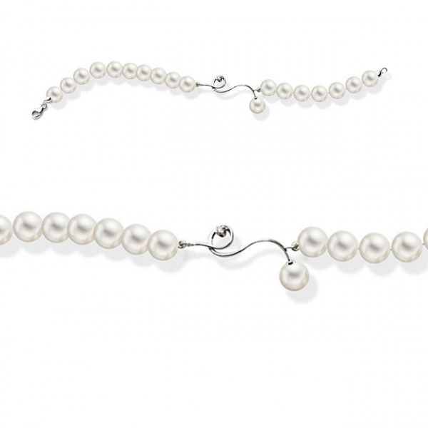Bracciale perla con oro 750% e diamanti