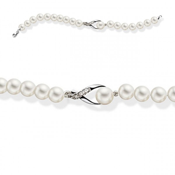 Bracciale perla con oro 750% e diamanti