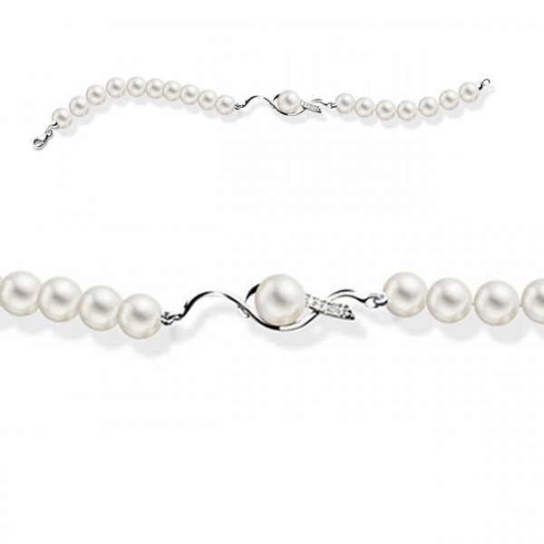 Bracciale perla con oro 750% e diamanti