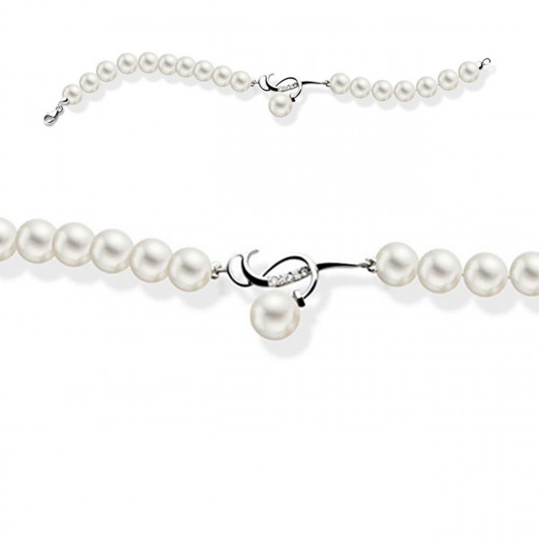 Bracciale perla con oro 750% e diamanti