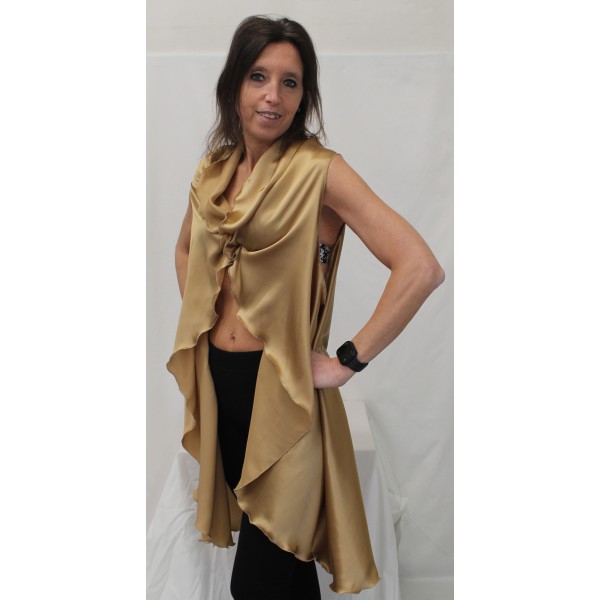 CAPPA RASO SETA CHAMPAGNE 90X140
