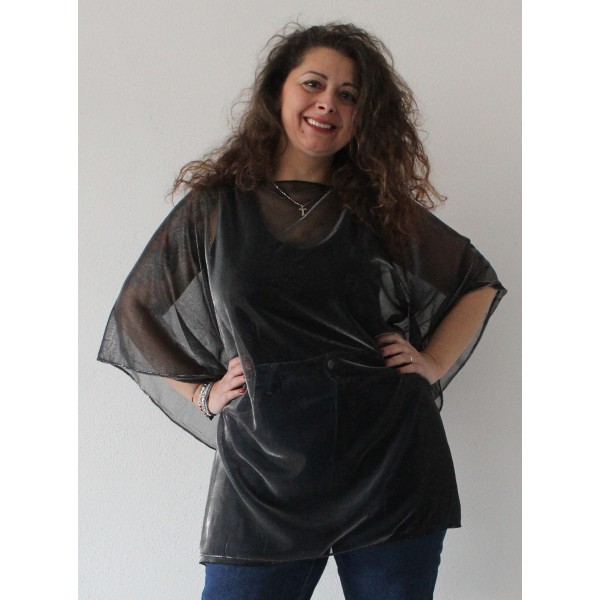 CASACCA LUREX SETA NERA 80X120