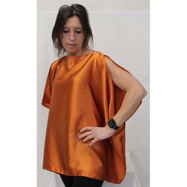 CASACCA RASO SETA ARANCIO 70X100