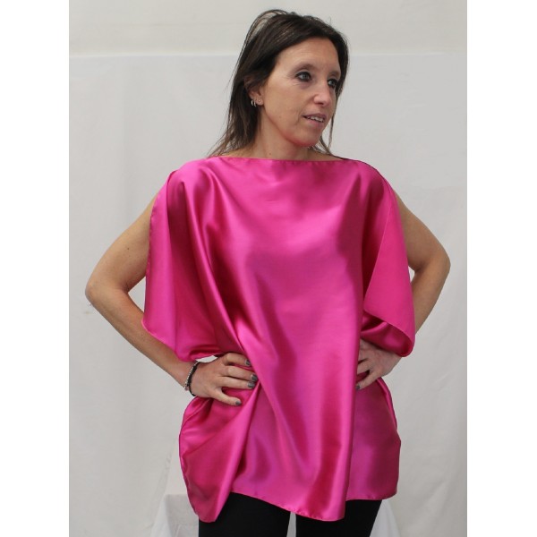 CASACCA RASO SETA FUXIA 70X100