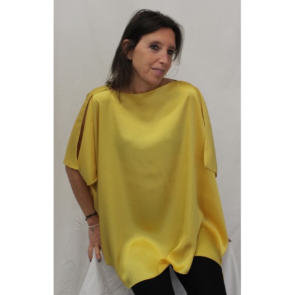 CASACCA RASO SETA GIALLO 70X100