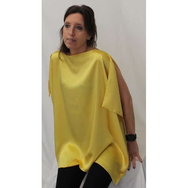 CASACCA RASO SETA GIALLO 70X100