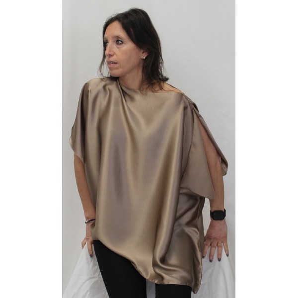 CASACCA RASO SETA TORTORA 70X100