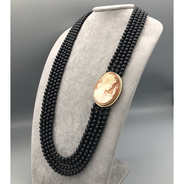 COLLANA CON CAMMEO E ONICE
