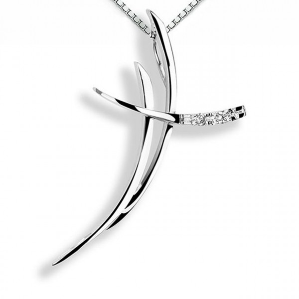 Croce in oro 750% con diamanti