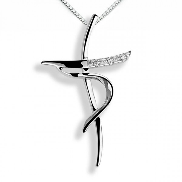 Croce in oro 750% con diamanti