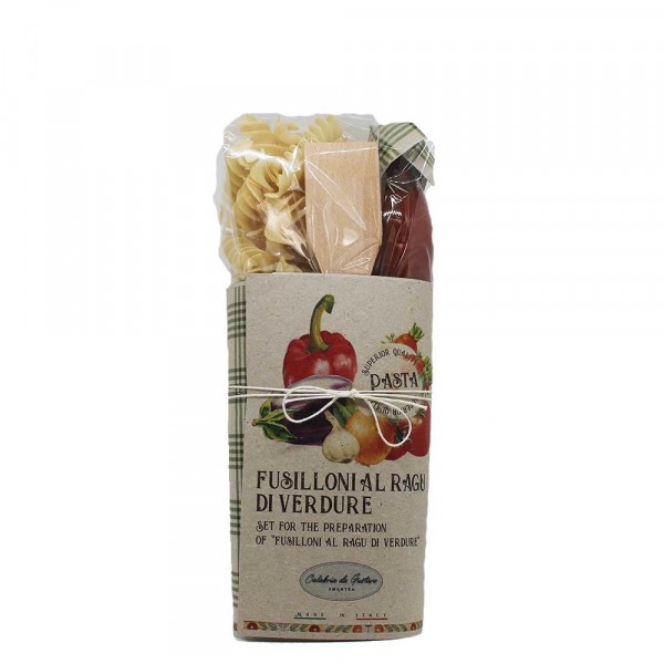 Fusilloni con Sugo al Ragù di Verdure + Mestolo
