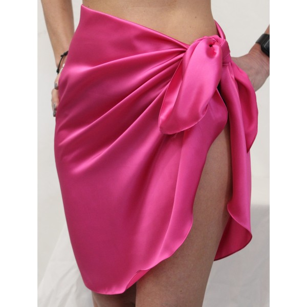 GONNELLINO RASO SETA FUXIA 65X140