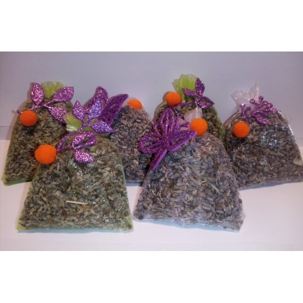 Lavanda BIO profuma biancheria sacchetti organza 10 gr