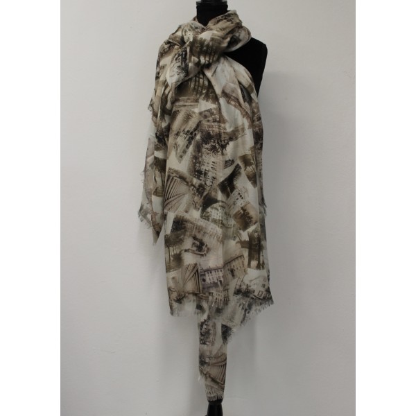 MARTINA STOLA COMO BEIGE MODAL CASHMERE