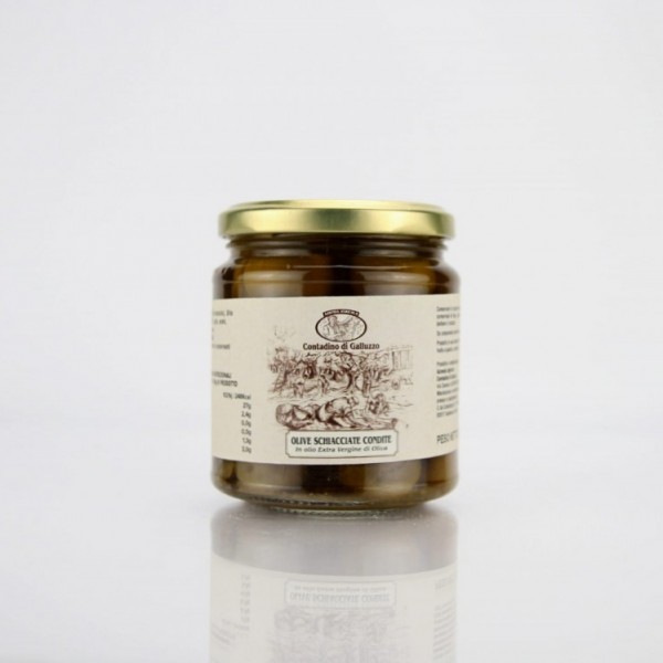 Olive Verdi Schiacciate - 170 g