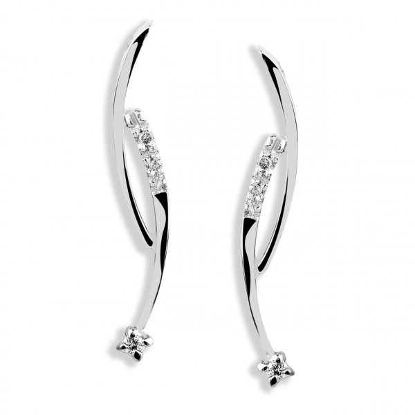 Orecchini in oro 750% con diamanti