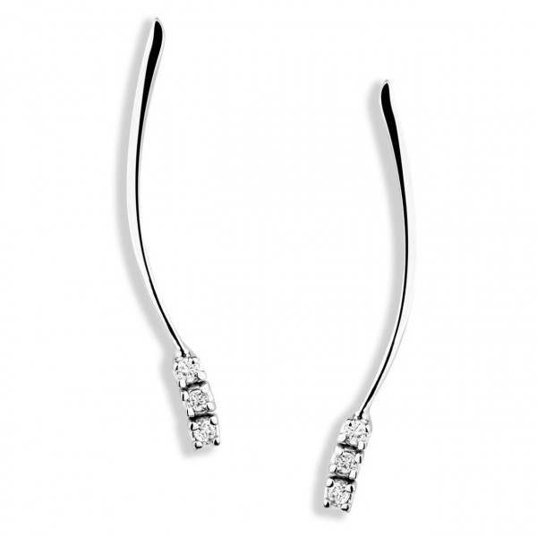 Orecchini in oro 750% con diamanti