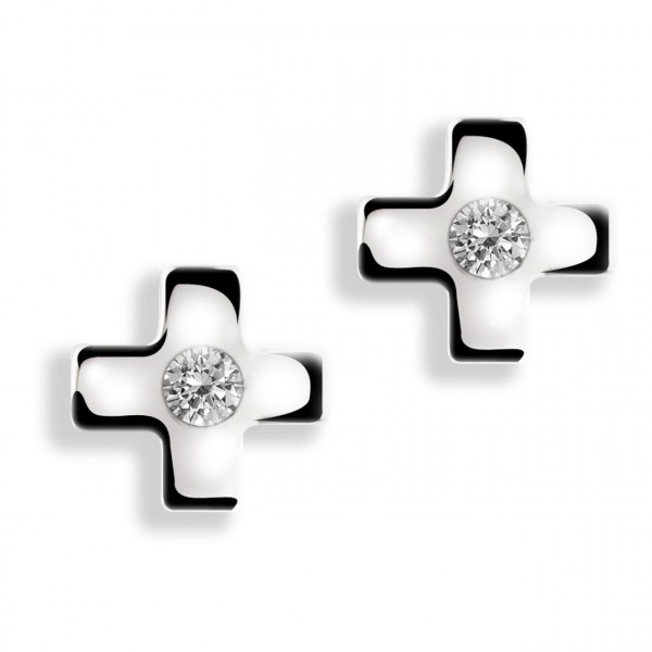 Orecchini in oro 750% con diamanti
