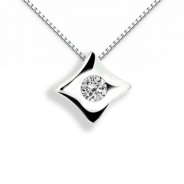 Pendente in oro 750% con diamante