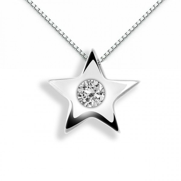Pendente in oro 750% con diamante