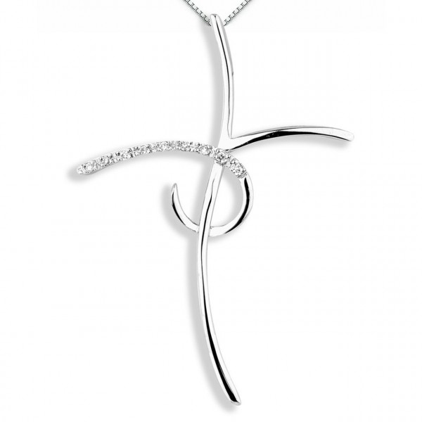 Pendente in oro 750% con diamanti