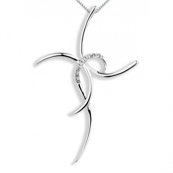 Pendente in oro 750% con diamanti