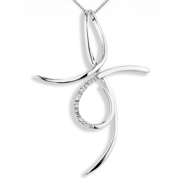 Pendente in oro 750% con diamanti