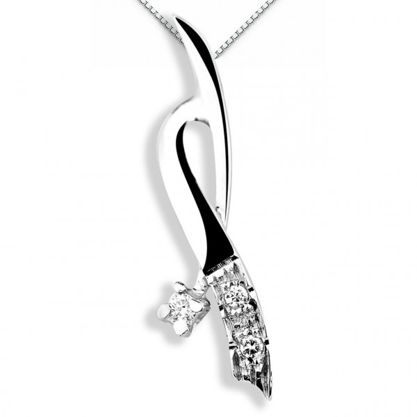 Pendente in oro 750% con diamanti