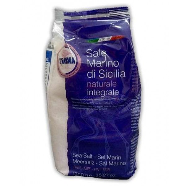 Sale integrale marino trapani senza iodio macinato a pietra