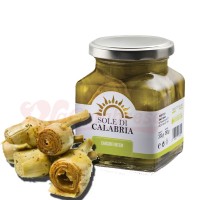 Carciofi interi in olio di oliva senza conservanti e senza coloranti gr 580