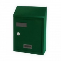 Cassetta Postale acciaio verniciato verde cm 18x6x25 - Modello Fitzgerald -