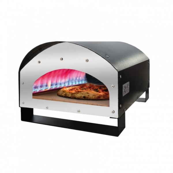 Forno pizza a gas nero portatile cm 45x60x35h - Modello Perseo -